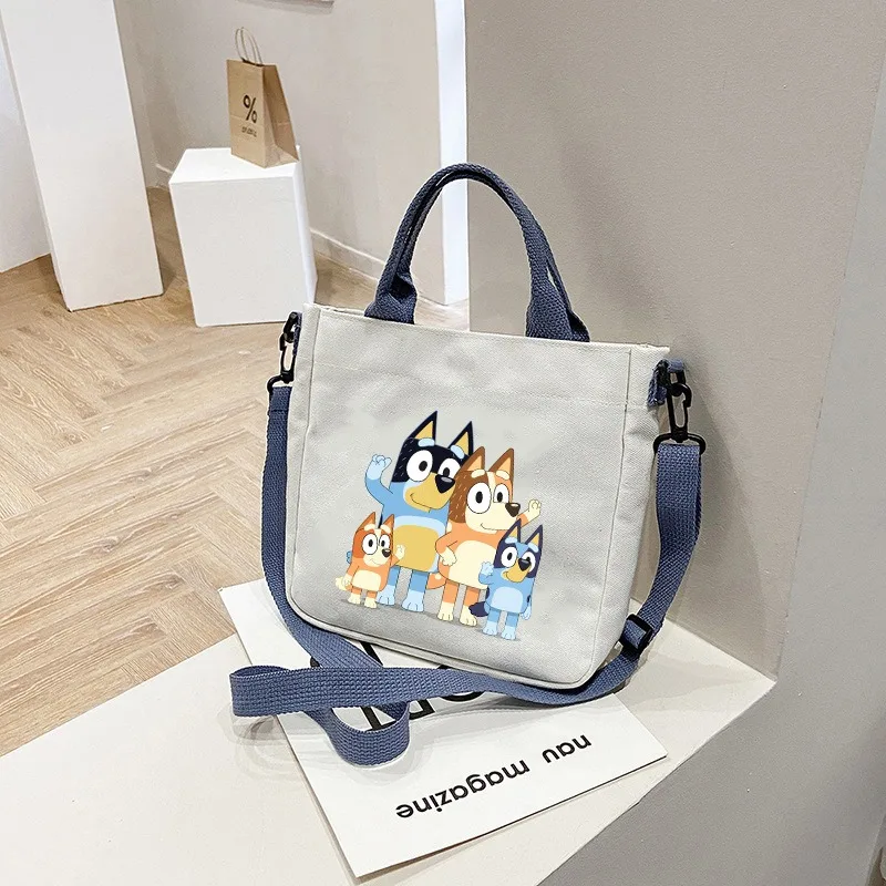 Canvas Tote Bag - New Cartoon Cute Bluey Fashion Versatile