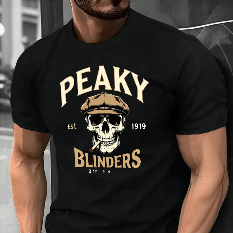 Women'S Fashion Peaky Blinders - Peaky Blinders Blinders Skull T-shirts Men