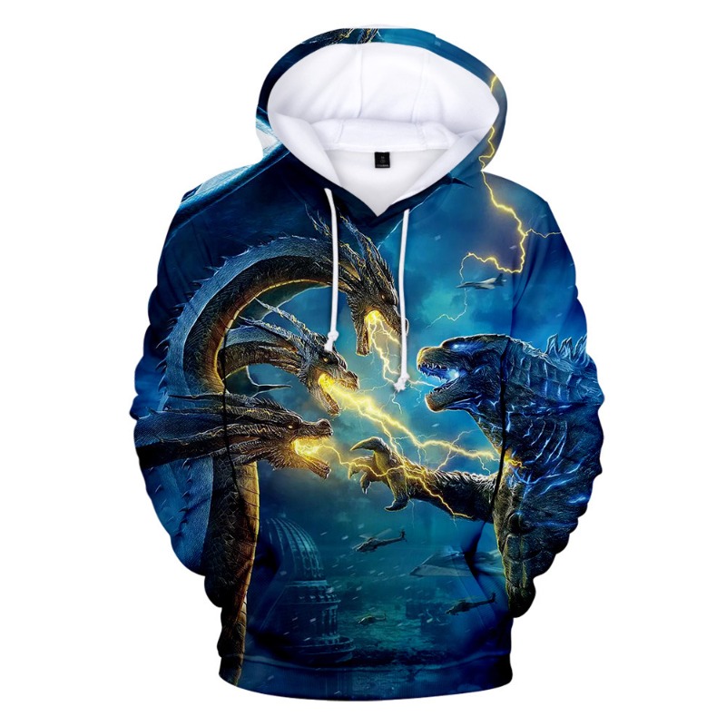Women'S Fashion Hoodie - New Anime Godzilla Cosplay Hoodies King