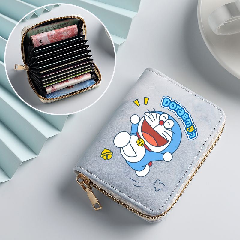 Coin Purse Women - Doraemon Woman Short Wallet Anime Cartoon