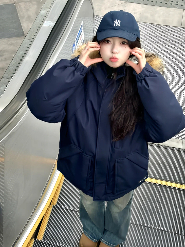 Women'S Real Y2K Fashion - Parkas Real Fur Womens Autumn Comfy