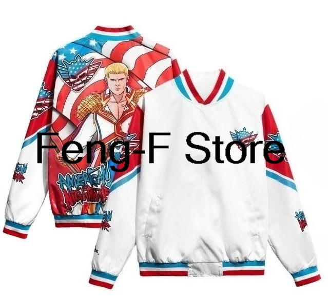 Women'S Fashion Hoodie - 3D Cody Rhodes jackets Thin baseball