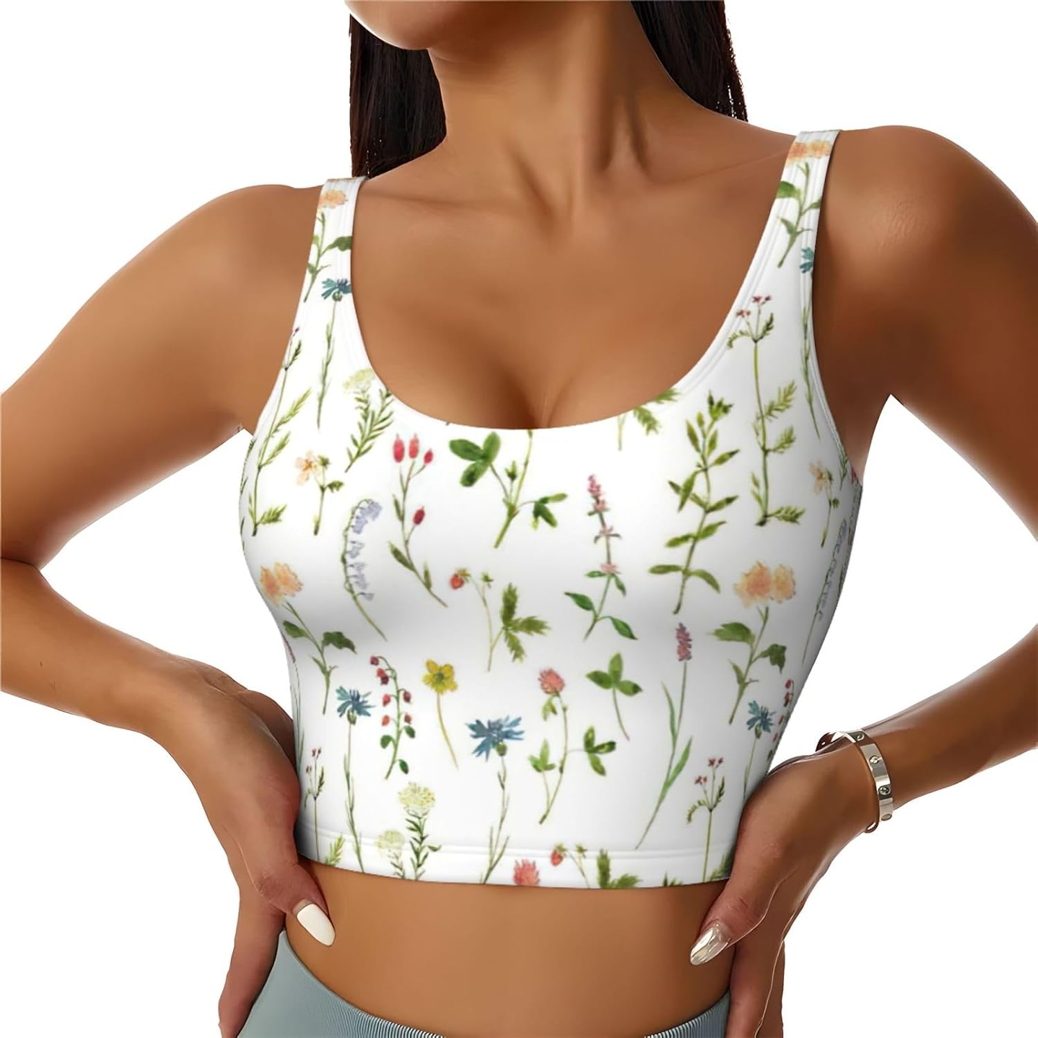Season Watercolors of Herbs Fl - Women Fashion Vest recension och pris