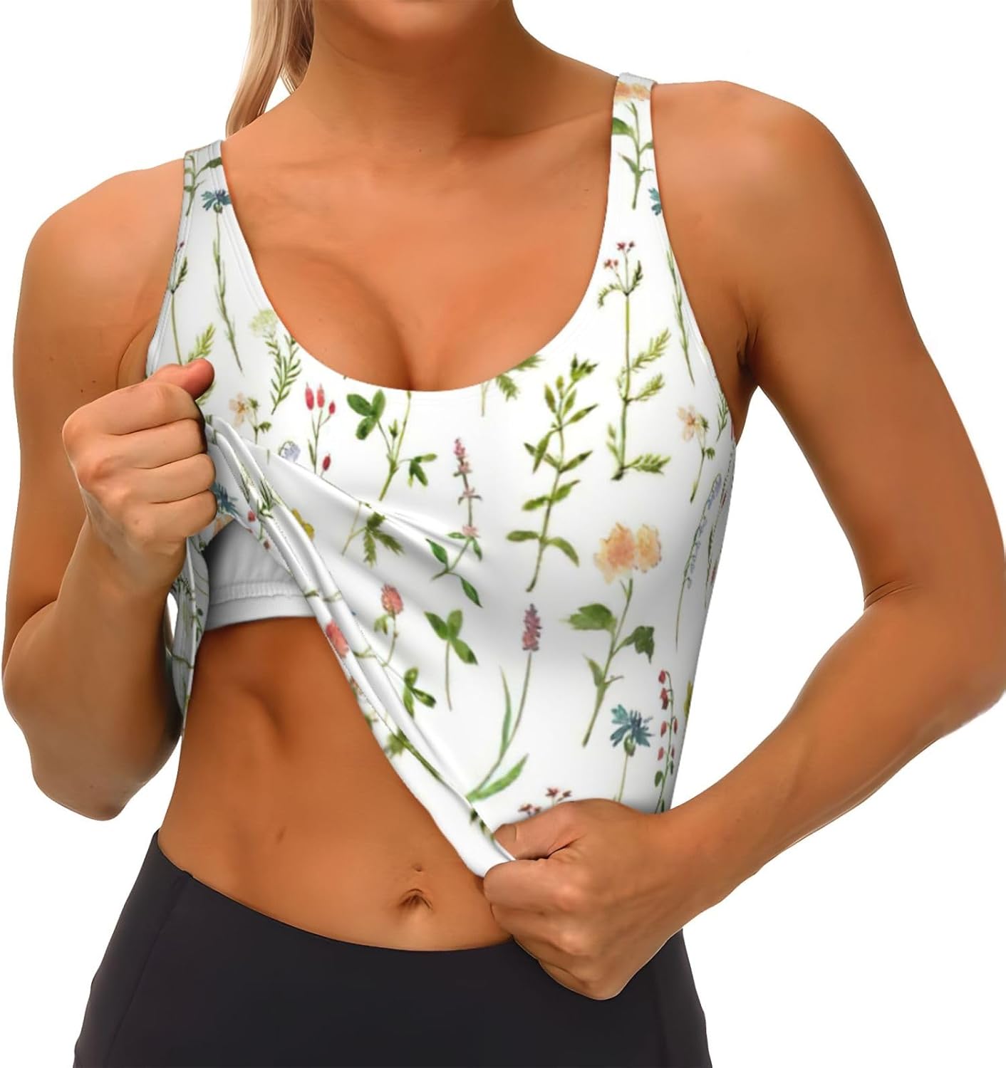Season Watercolors of Herbs Fl - Women Fashion Vest recension och pris
