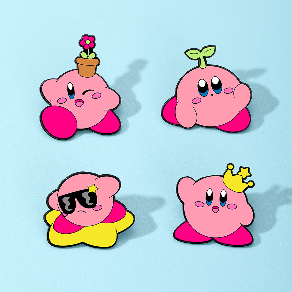 4pcs Kirby Enamel Lapel Pins S - Women Fashion Jeans recension och pris