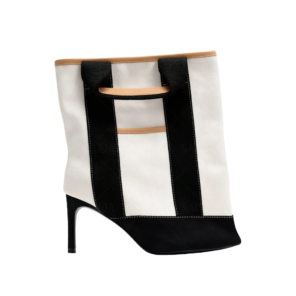 New Women's Color Block Tote B - Canvas Tote Bag recension och pris