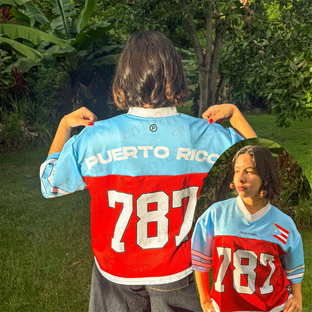 Puerto Rico Oversized Jersey P - Women'S Fashion Rugby Shirt recension och pris