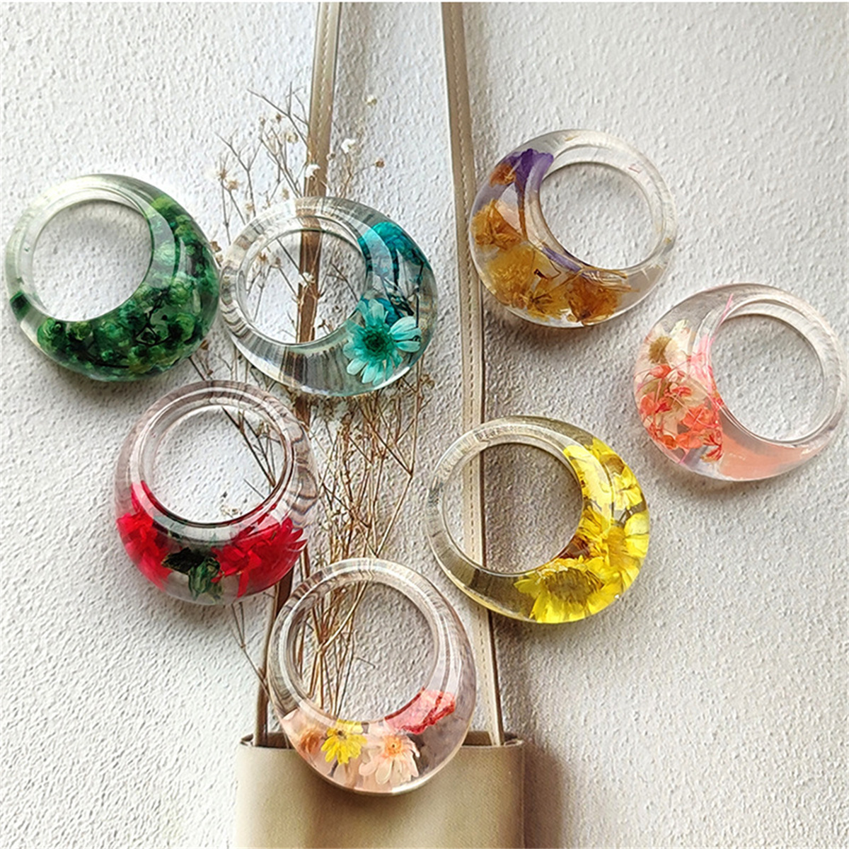 Transparent Resin Cute Ring Re - Women'S Real Y2K Fashion recension och pris