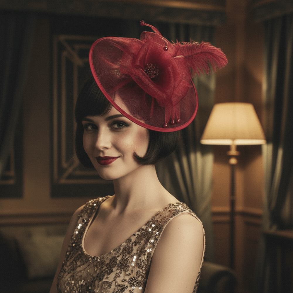 Fashion Exquisite Mesh Feather - Women'S Fashion Of The 1920S recension och pris