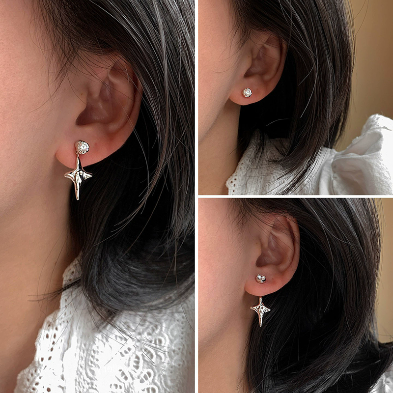 S925 Silver Needles Four-point - Women'S Real Y2K Fashion recension och pris