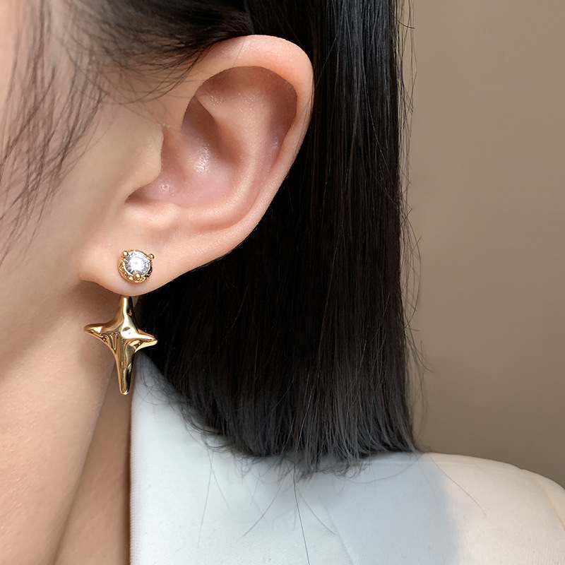 S925 Silver Needles Four-point - Women'S Real Y2K Fashion recension och pris