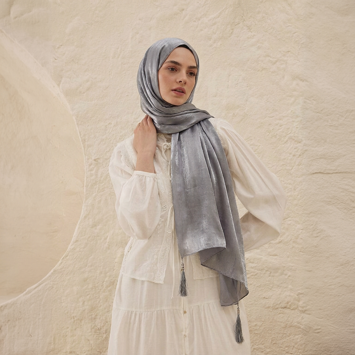 Fashion Satin Hijab Scarf Woma - Women Fashion Malaysia recension och pris