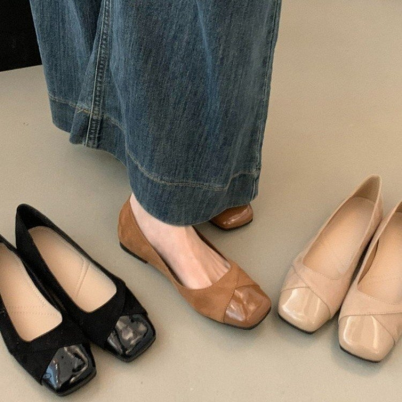 French-style square-toed shall - Women Fashion Korean recension och pris