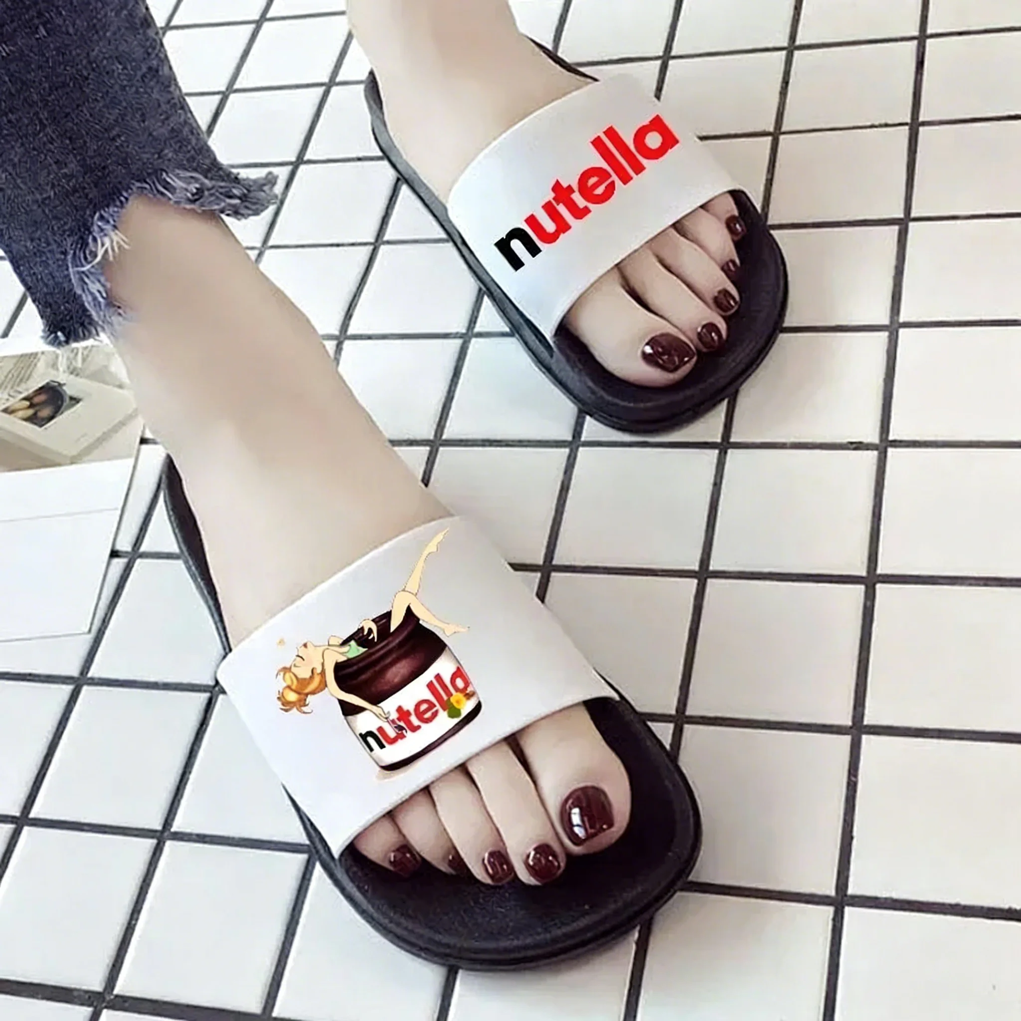 Nutella Aesthetic Women's Beac - Women Fashion Korean recension och pris