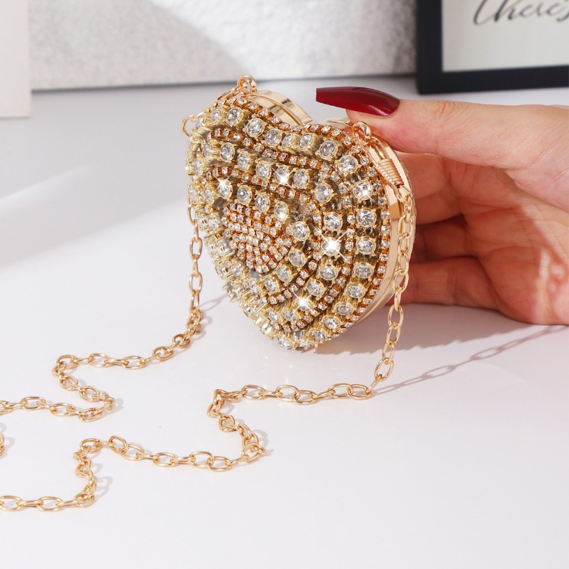 Mini Heart-shaped Diamond Sett - Coin Purse Women recension och pris