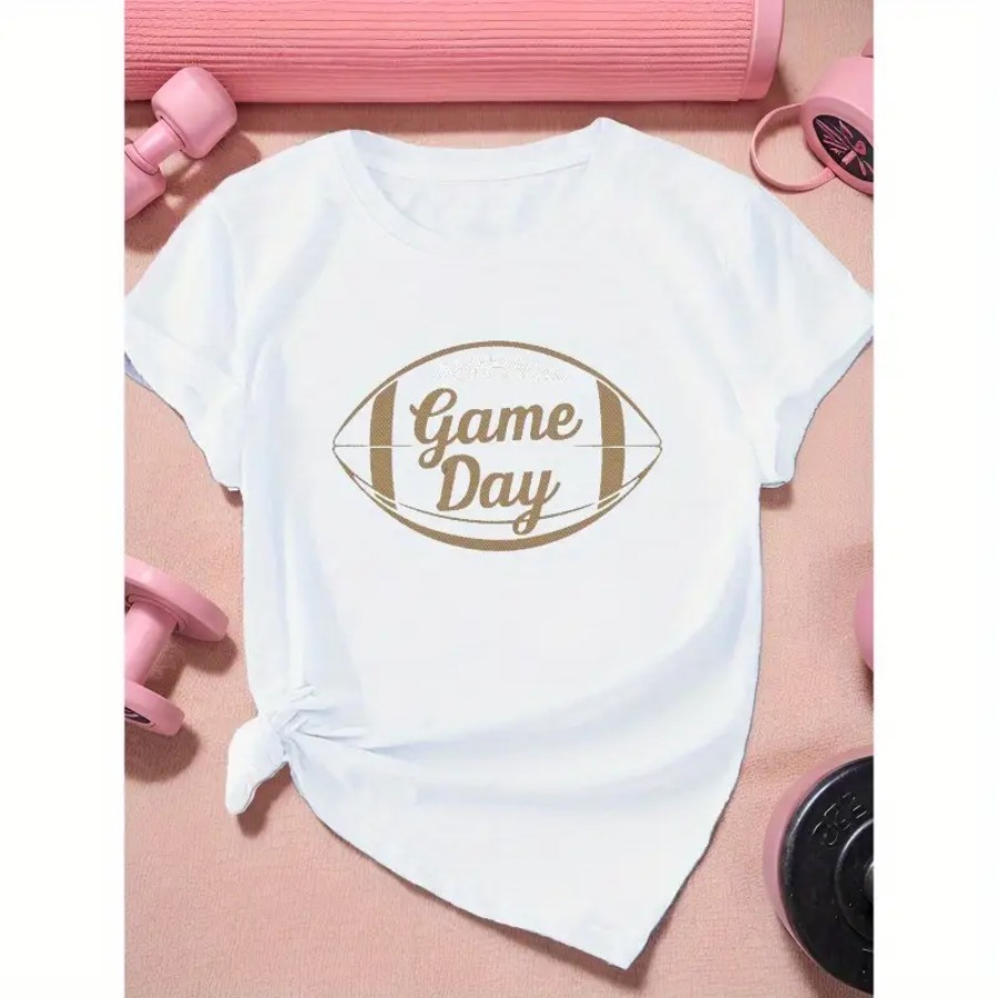 【New Arrival】Game Day Football - Women'S Fashion Rugby Shirt recension och pris