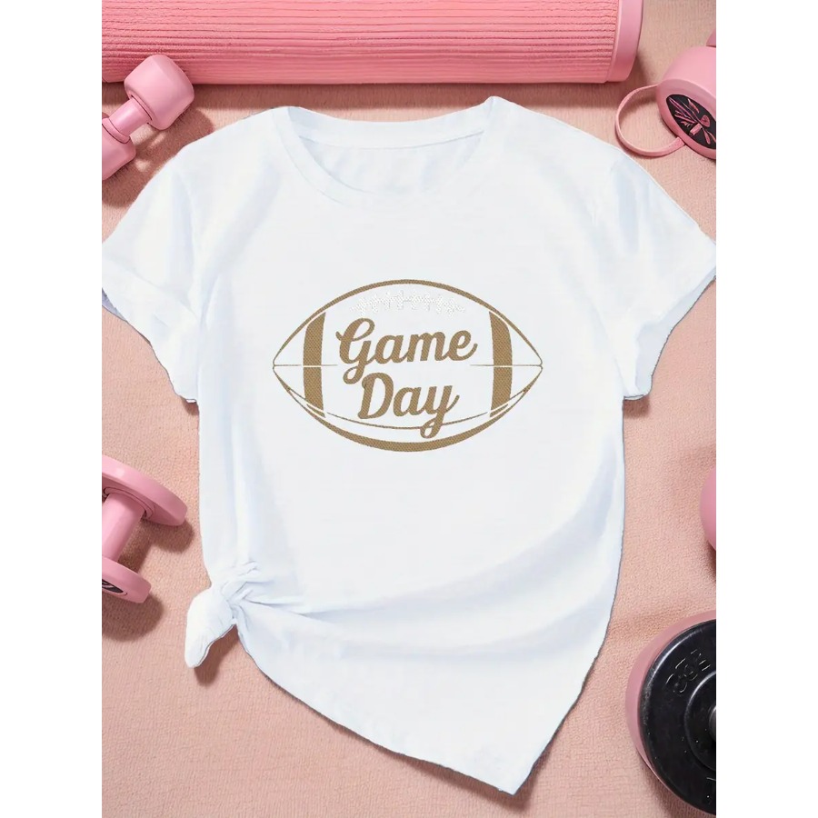 【New Arrival】Game Day Football - Women'S Fashion Rugby Shirt recension och pris