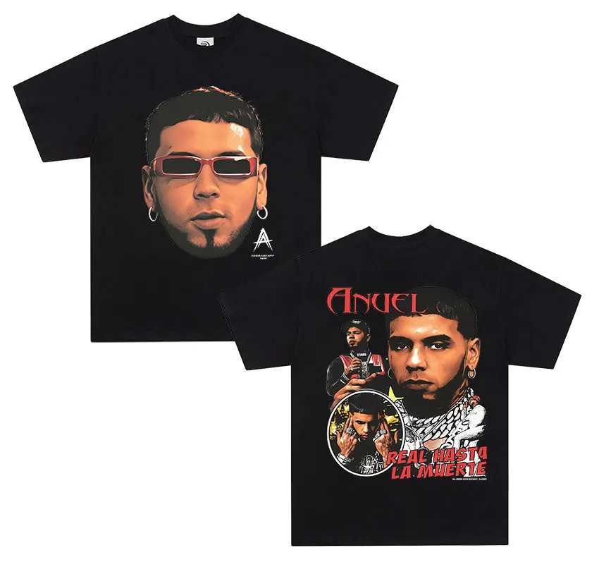 Rapper ANUEL AA Real Hastala M - Women'S Real Y2K Fashion recension och pris