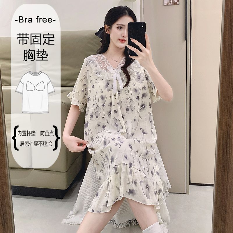 Plus Size Sweet Floral Print N - Women Fashion Korean recension och pris