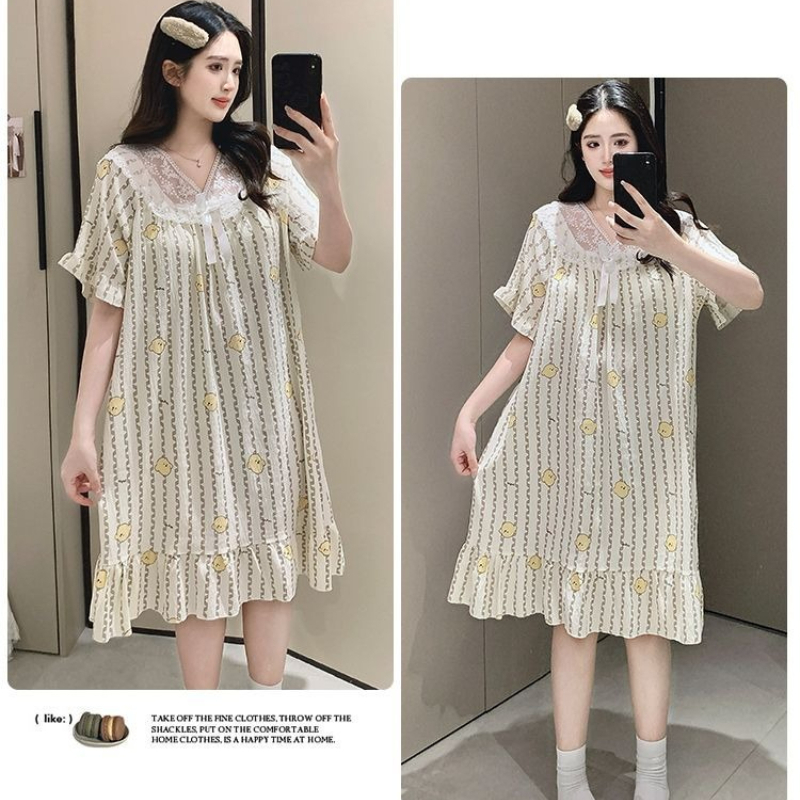 Plus Size Sweet Floral Print N - Women Fashion Korean recension och pris