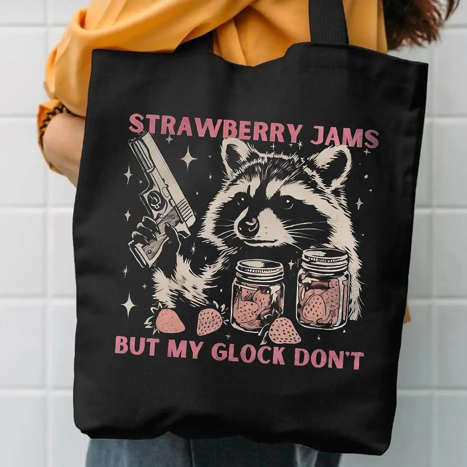 Funny Animal Print Canvas Aest - Canvas Tote Bag recension och pris