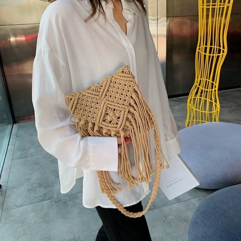 Fashion Ethnic Style Woven Str - Coin Purse Women recension och pris