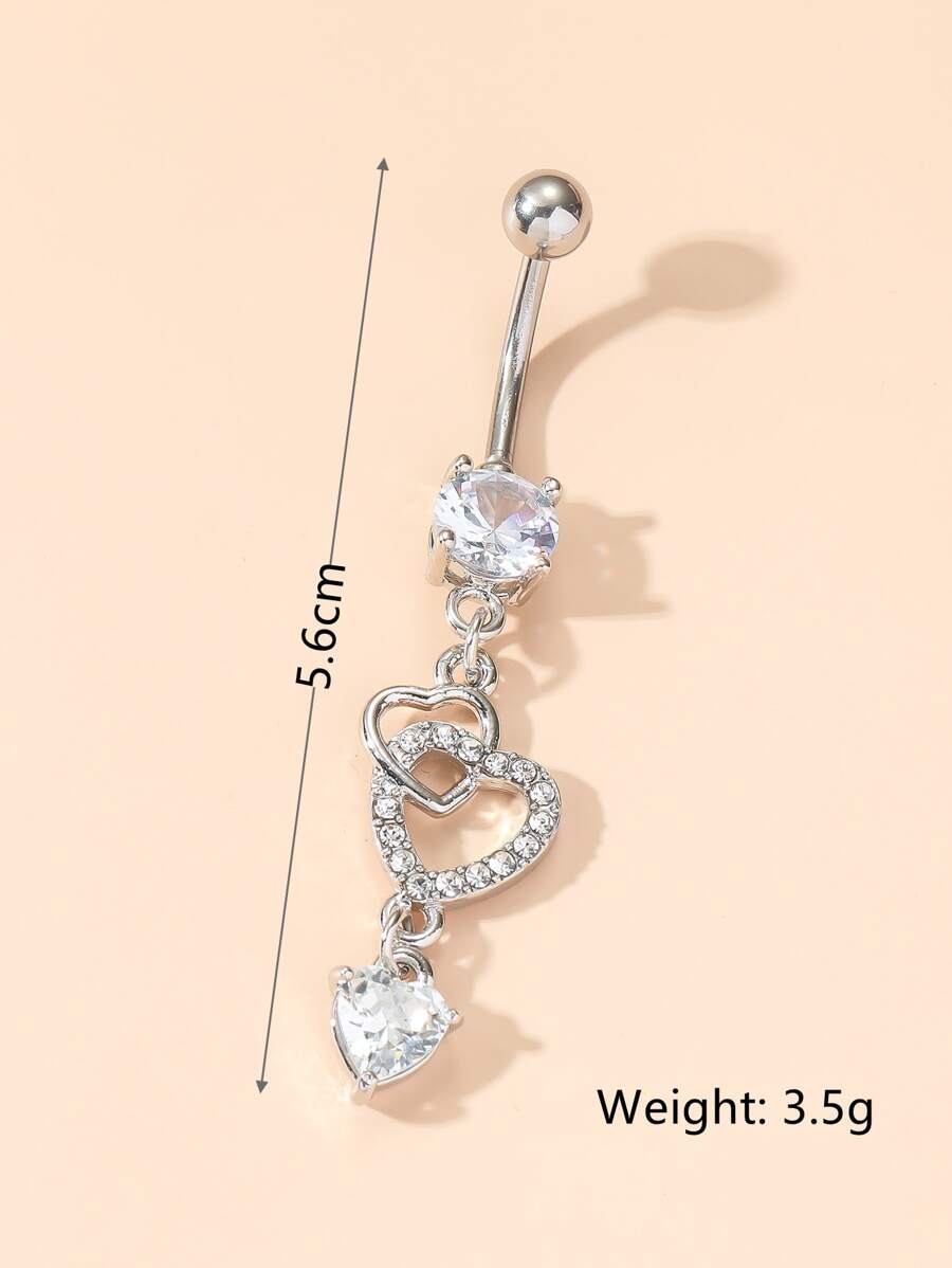 Heart-Dangling Cubic Zirconia  - Women'S Fashion Day recension och pris
