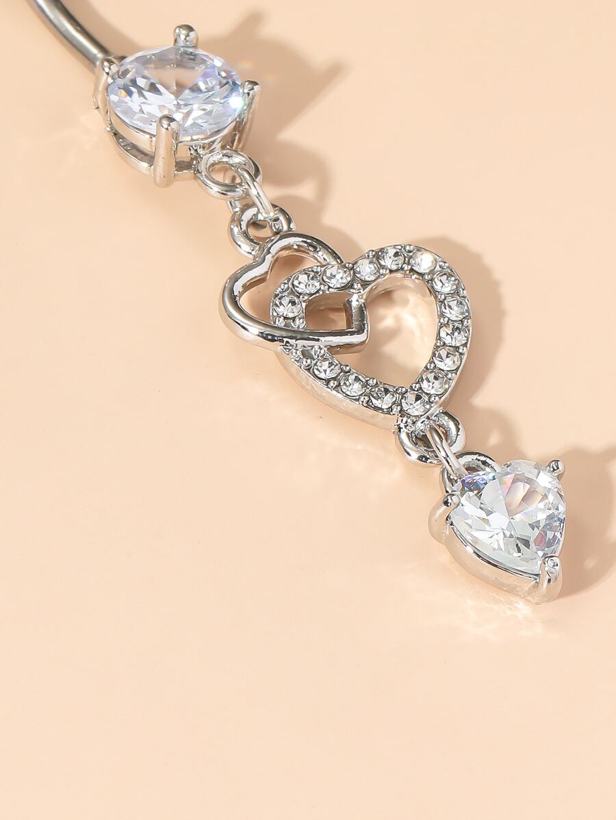 Heart-Dangling Cubic Zirconia  - Women'S Fashion Day recension och pris