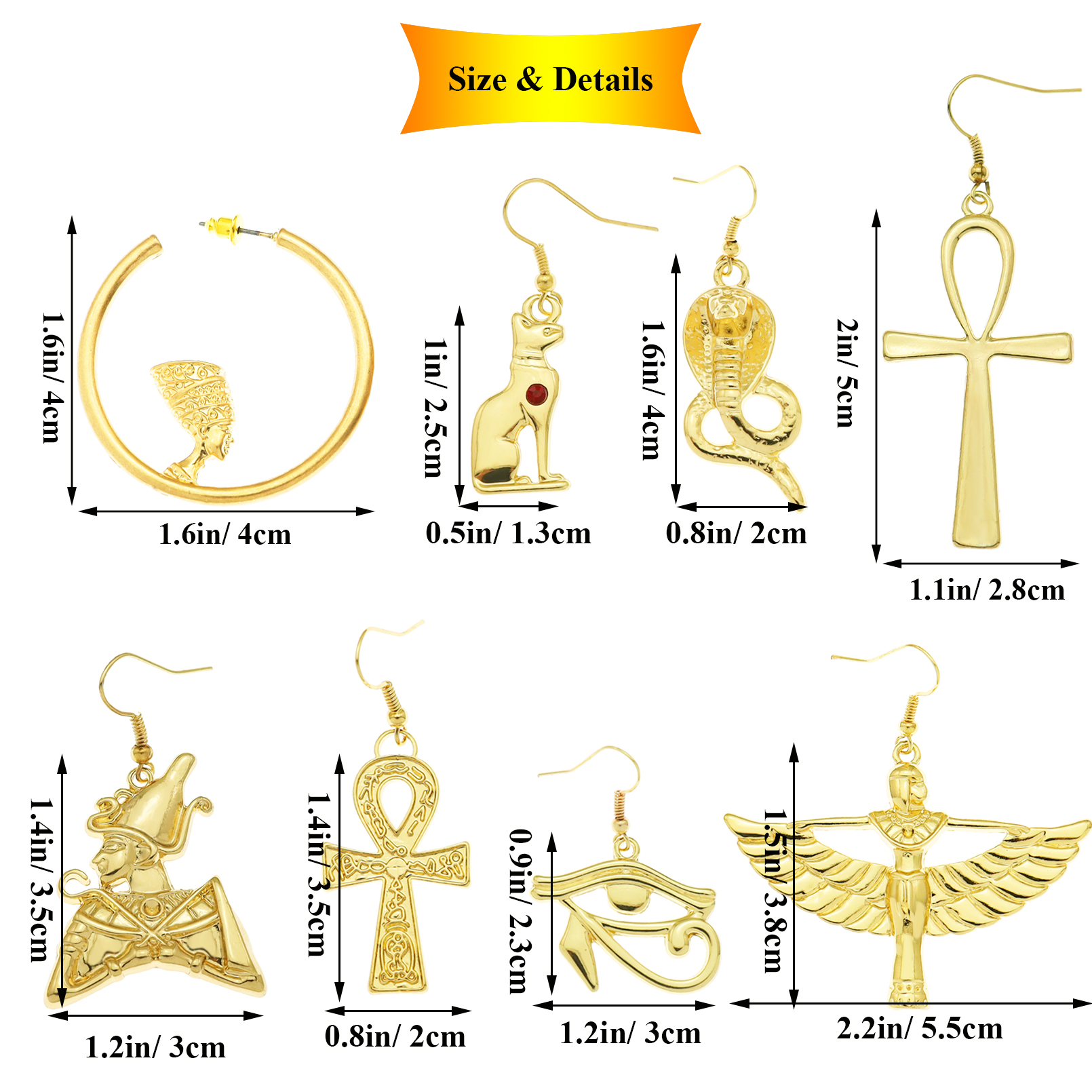 RechicGu Vintage Gold Colour W - Women Fashion Egypt recension och pris