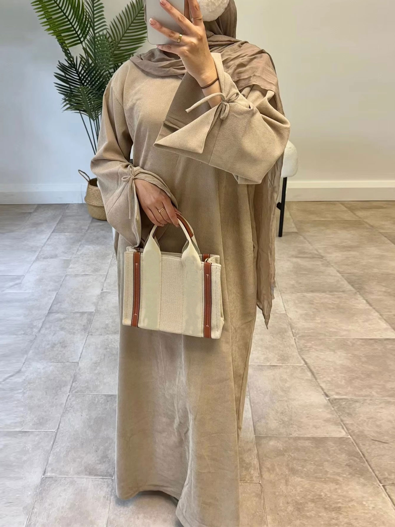 Ramadan Bow-knot Dubai Abaya D - Turkey Women Fashion recension och pris