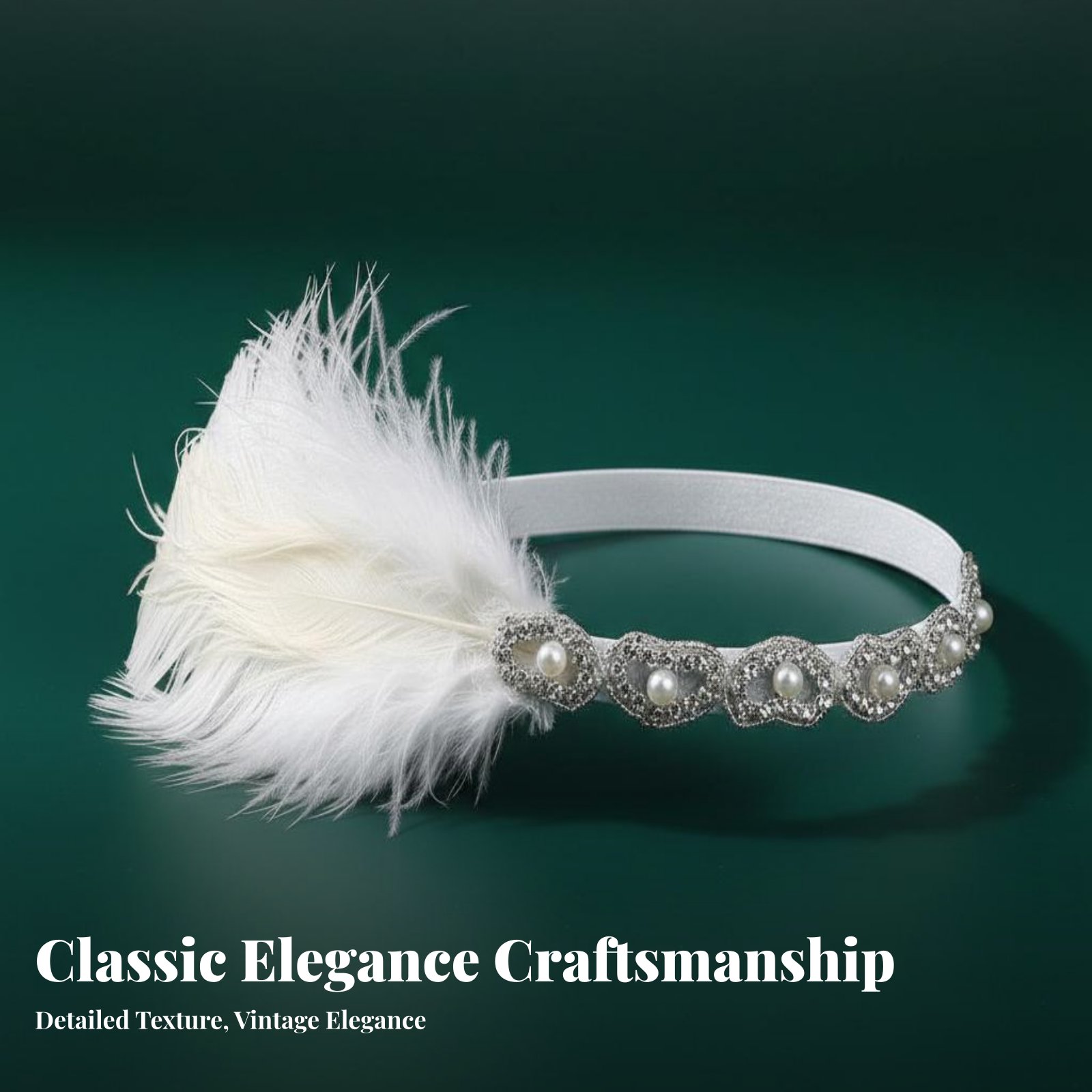 Jazz Age Feather Headband Vint - Women'S Fashion Of The 1920S recension och pris