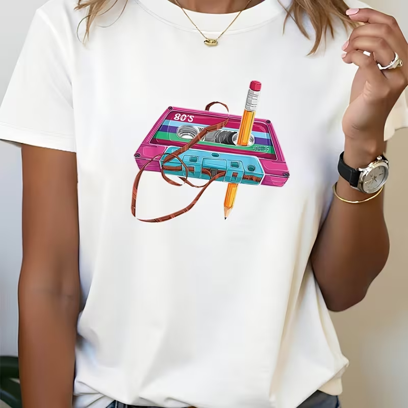 Women's T-shirt Music Festival - Women'S Fashion In The 80S recension och pris
