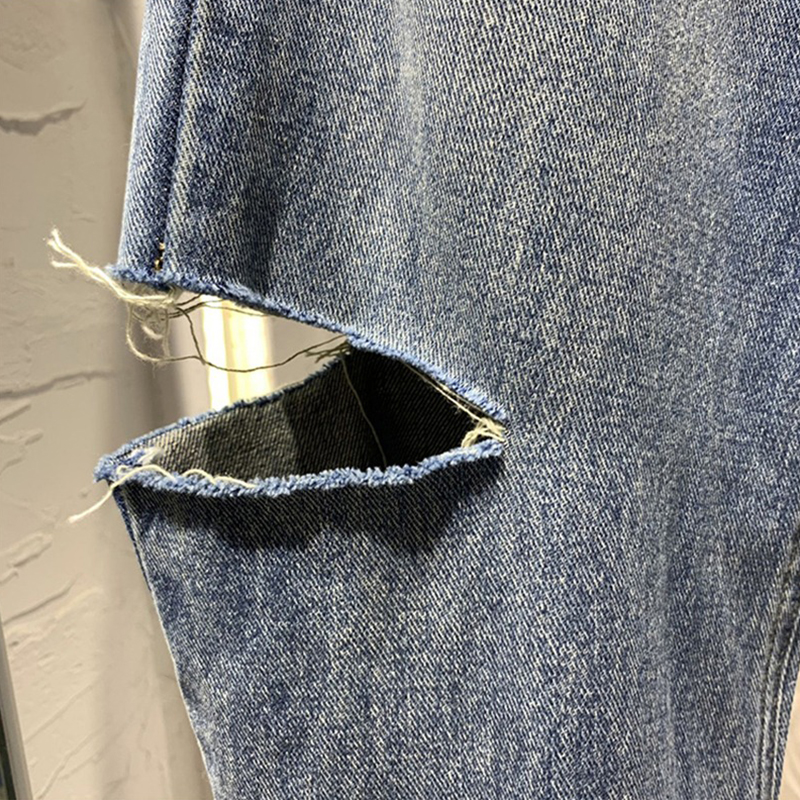 Summer Women Ripped Jeans High - Women Fashion Jeans recension och pris