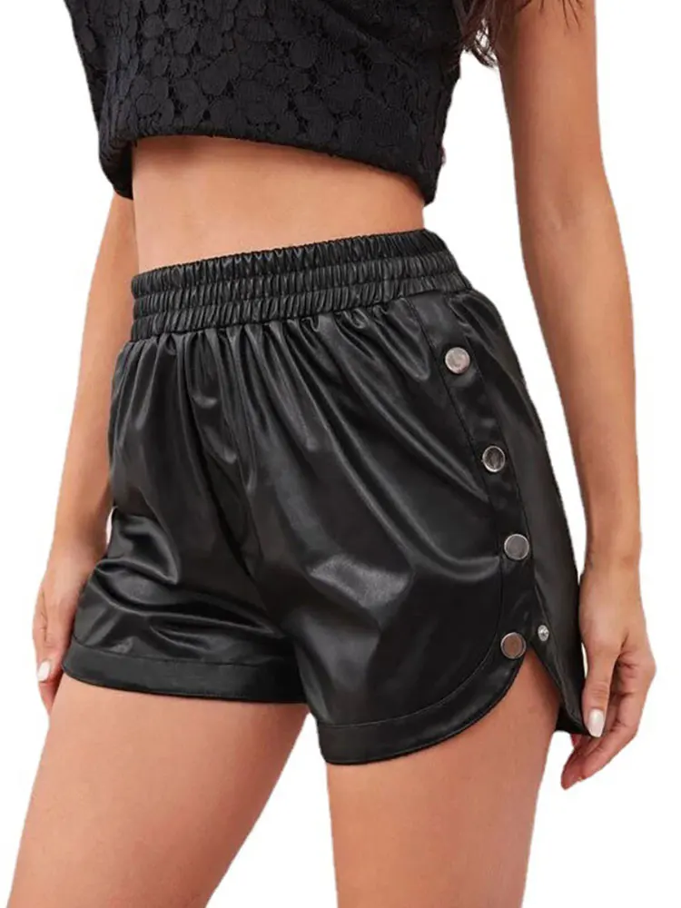 Women's Shorts Side Button Ope - Women Fashion Open Now recension och pris