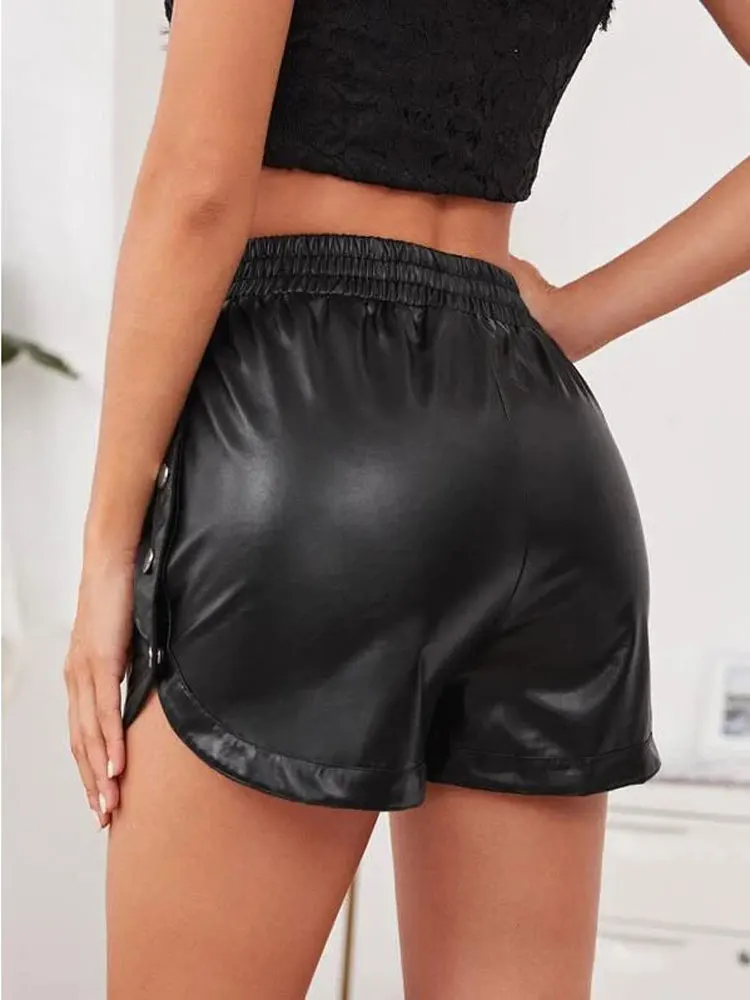 Women's Shorts Side Button Ope - Women Fashion Open Now recension och pris