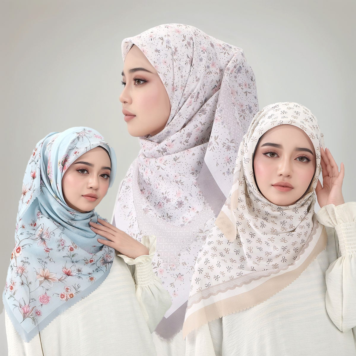 Floral Printed Wave Viscose Sq - Women Fashion Malaysia recension och pris