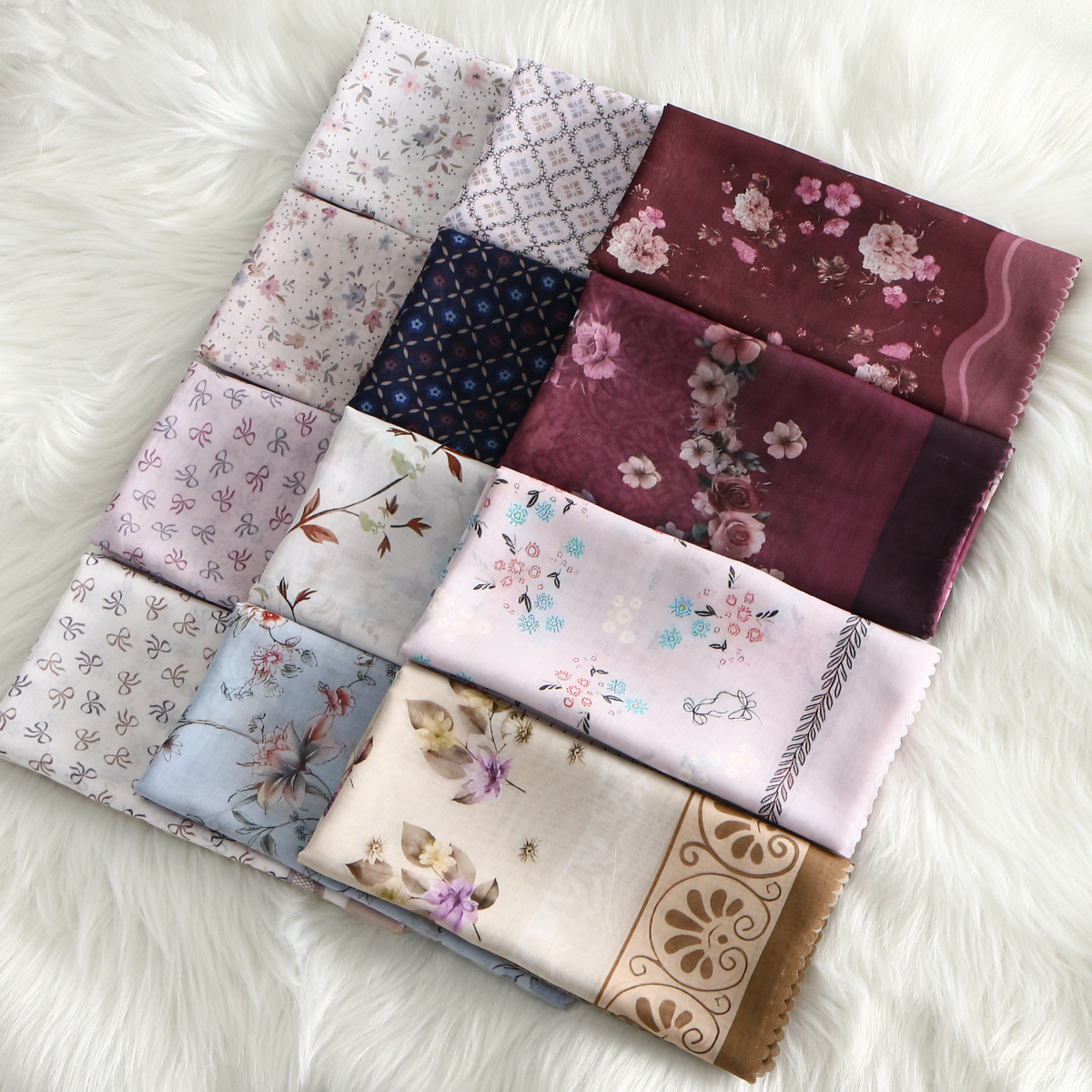 Floral Printed Wave Viscose Sq - Women Fashion Malaysia recension och pris