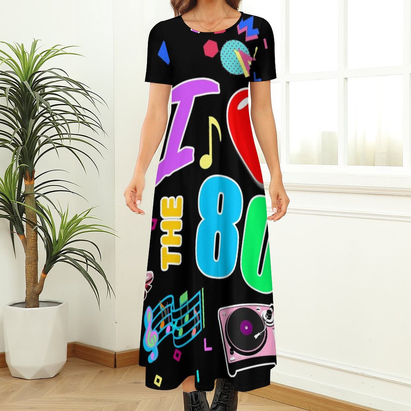 I Love The 80S Retro Heart Dre - Women'S Fashion In The 80S recension och pris