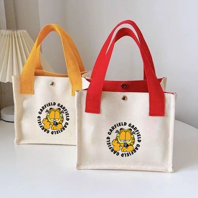 Garfield anime cartoon cute st - Canvas Tote Bag recension och pris
