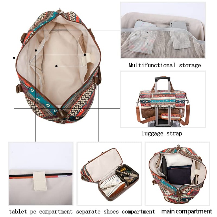 Garment Bag with Shoes Compart - Canvas Tote Bag recension och pris