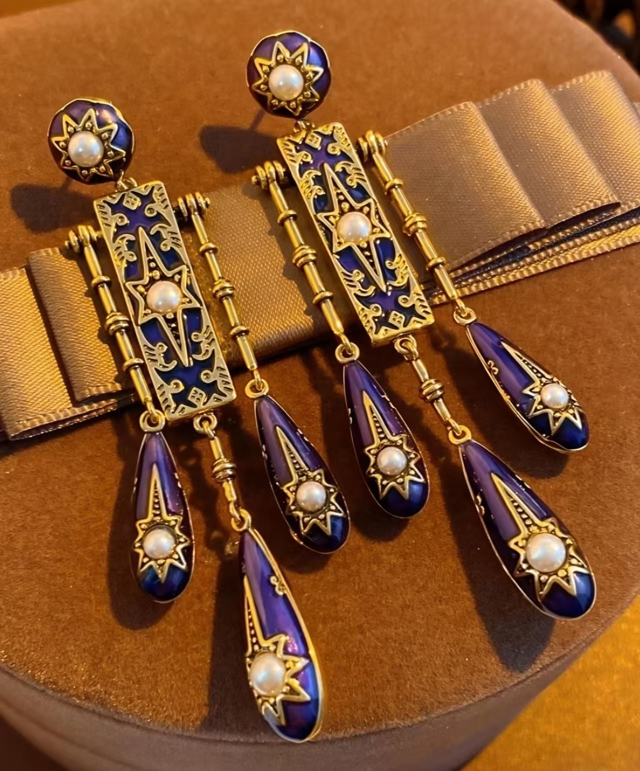 Retro Victorian Era Blue Ename - Women'S Fashion Victorian Era recension och pris