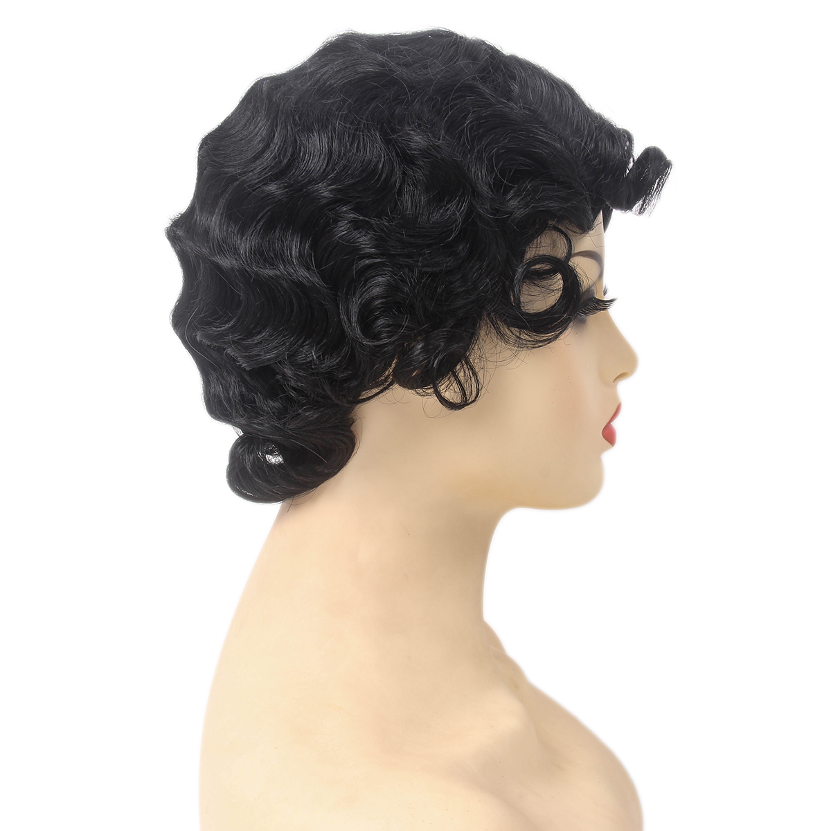 REEWES  Short Curly Finger Wav - Women'S Fashion Of The 1920S recension och pris