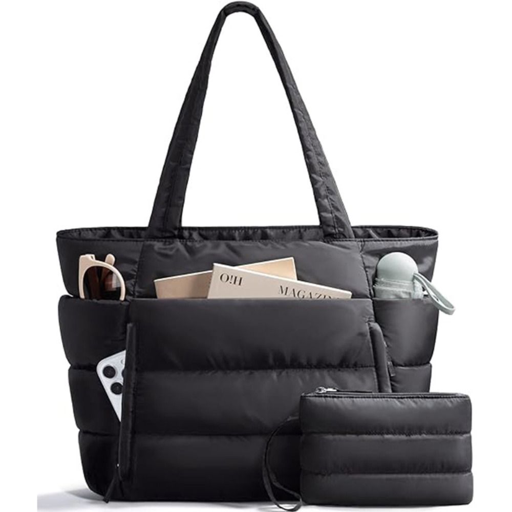 Large Capacity Puffer Tote Bag - Coin Purse Women recension och pris