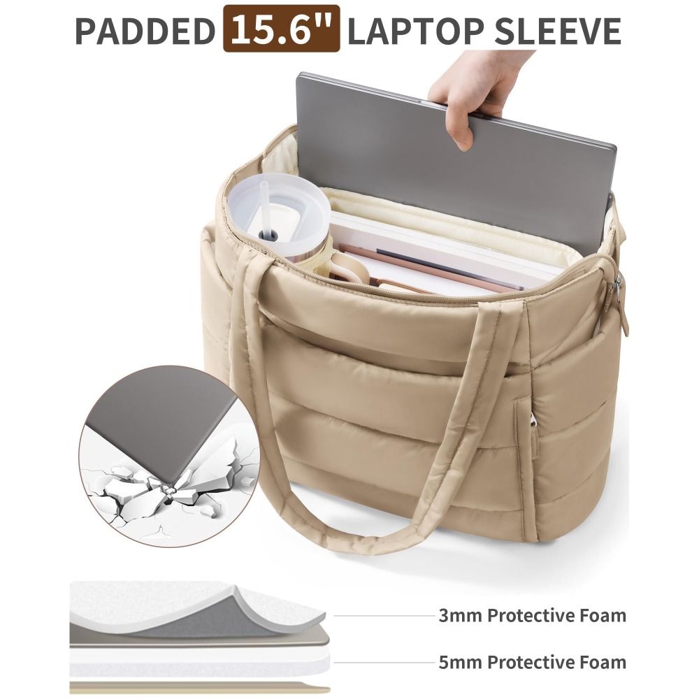 Large Capacity Puffer Tote Bag - Coin Purse Women recension och pris