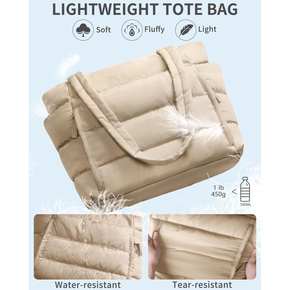 Large Capacity Puffer Tote Bag - Coin Purse Women recension och pris