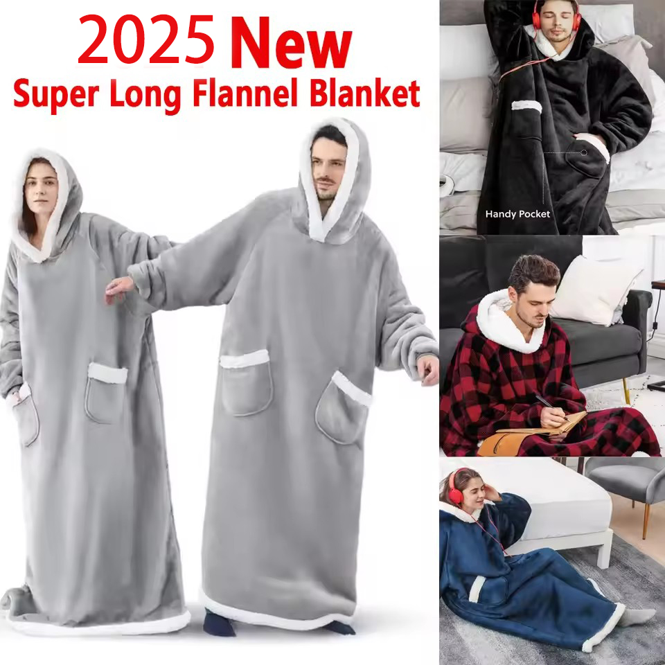 150cm Super Long Flannel Blank - Women'S Fashion Hoodie recension och pris