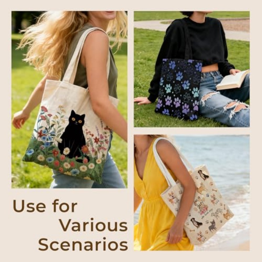 Cute Aesthetic Canvas Tote Bag - Canvas Tote Bag recension och pris