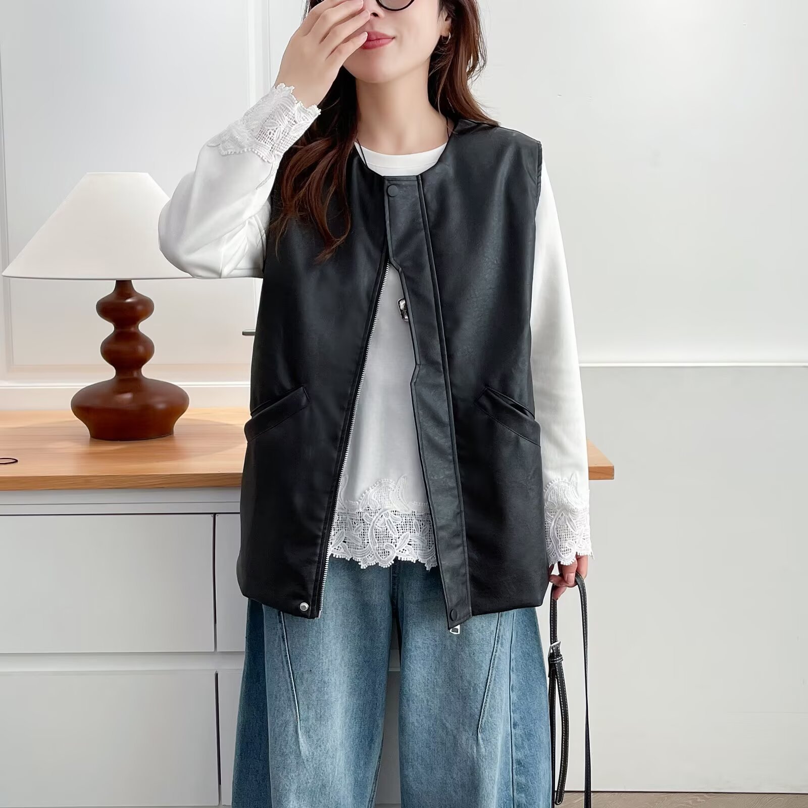 Fashion Plus Size Women's Leat - Women Fashion Vest recension och pris