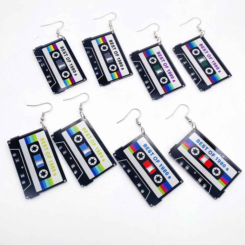 Vintage Cassette Tape Earrings - Women'S Fashion In The 80S recension och pris