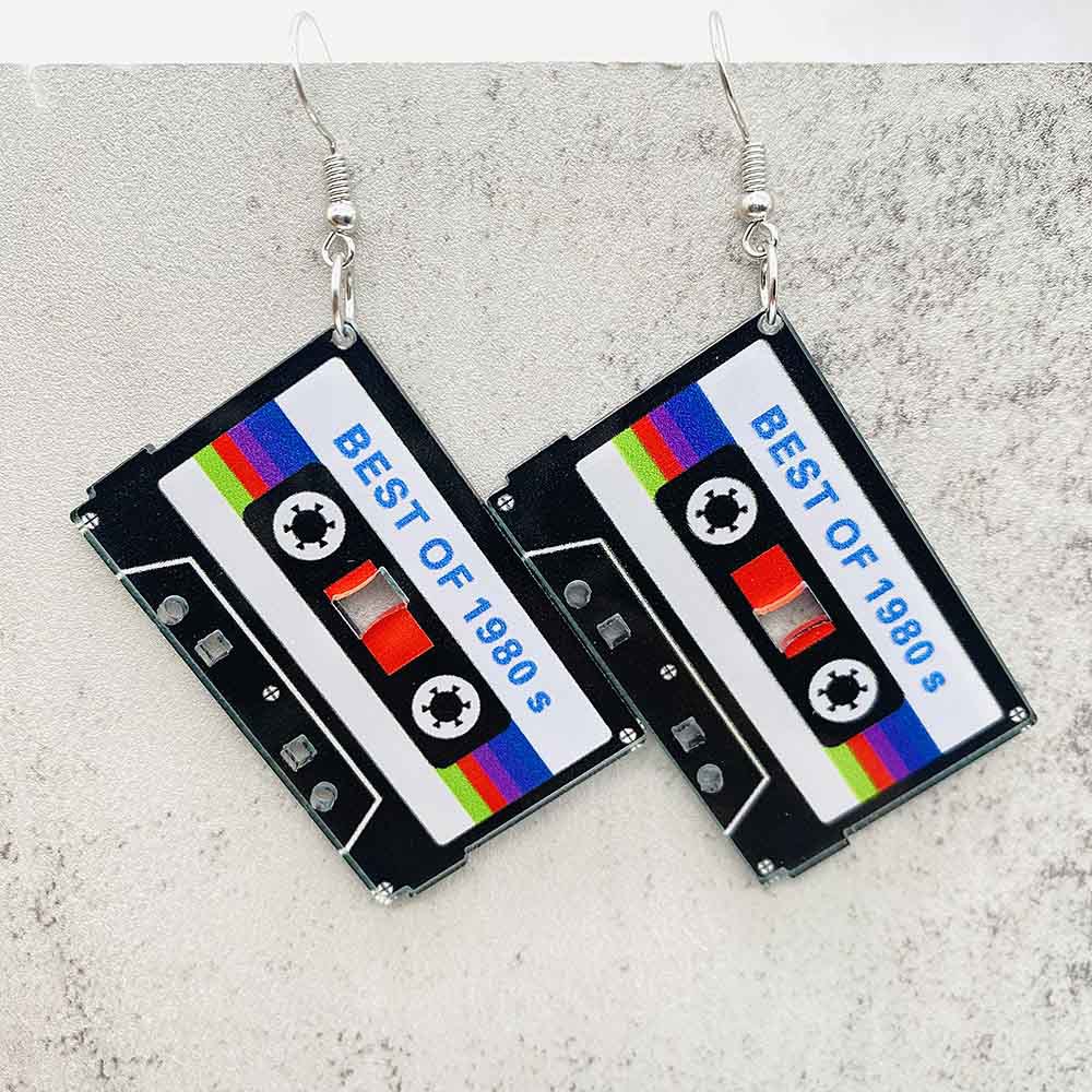 Vintage Cassette Tape Earrings - Women'S Fashion In The 80S recension och pris